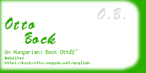 otto bock business card